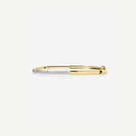 LUMEO Seraphina Pave Bangle in 18k Solid Yellow Gold 