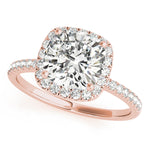 LUMEO Cushion Halo Engagement Ring 