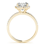 LUMEO Cushion Halo Engagement Ring 