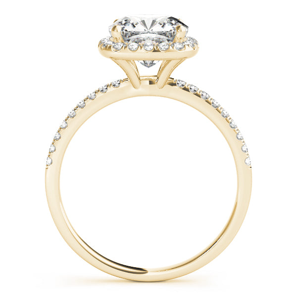 LUMEO Cushion Halo Engagement Ring 