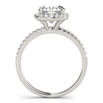 LUMEO Cushion Halo Engagement Ring 