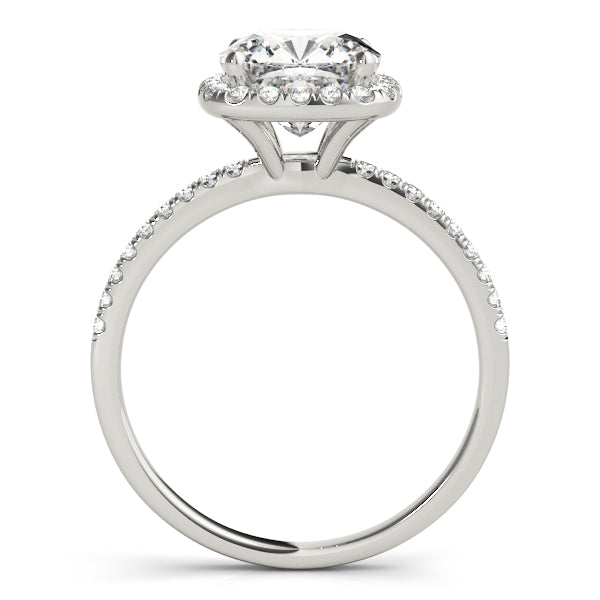 LUMEO Cushion Halo Engagement Ring 