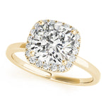 LUMEO Cushion Halo Engagement Ring 