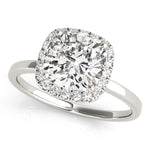 LUMEO Cushion Halo Engagement Ring 