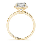 LUMEO Cushion Halo Engagement Ring 