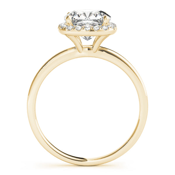 LUMEO Cushion Halo Engagement Ring 