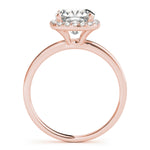 LUMEO Cushion Halo Engagement Ring 