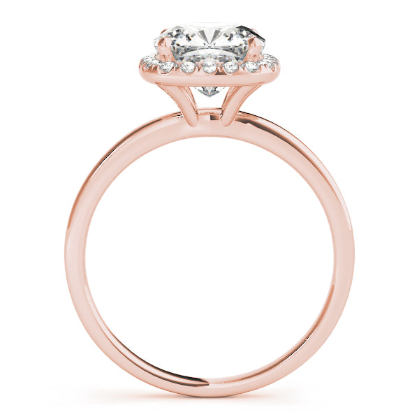 LUMEO Cushion Halo Engagement Ring 