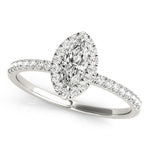 LUMEO Marquise Halo Engagement Ring 