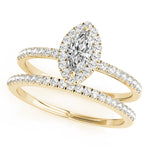LUMEO Marquise Halo Engagement Ring 
