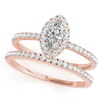 LUMEO Marquise Halo Engagement Ring 