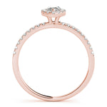 LUMEO Marquise Halo Engagement Ring 
