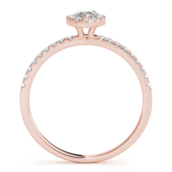 LUMEO Marquise Halo Engagement Ring 