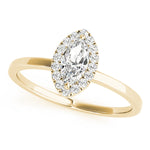 LUMEO Marquise Halo Engagement Ring 