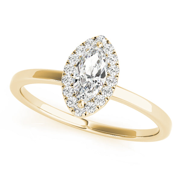 LUMEO Marquise Halo Engagement Ring 