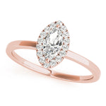 LUMEO Marquise Halo Engagement Ring 