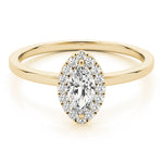 LUMEO Marquise Halo Engagement Ring 