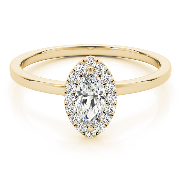 LUMEO Marquise Halo Engagement Ring 
