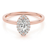 LUMEO Marquise Halo Engagement Ring 