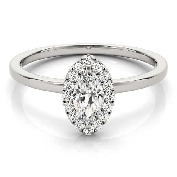 LUMEO Marquise Halo Engagement Ring 