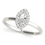 LUMEO Marquise Halo Engagement Ring 