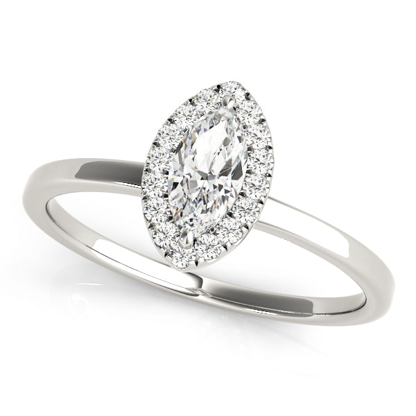 LUMEO Marquise Halo Engagement Ring 