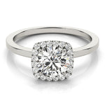 LUMEO Round Halo Engagement Ring 