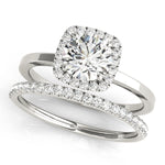 LUMEO Round Halo Engagement Ring 