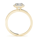LUMEO Round Halo Engagement Ring 