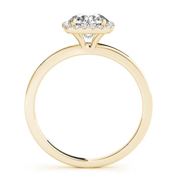 LUMEO Round Halo Engagement Ring 