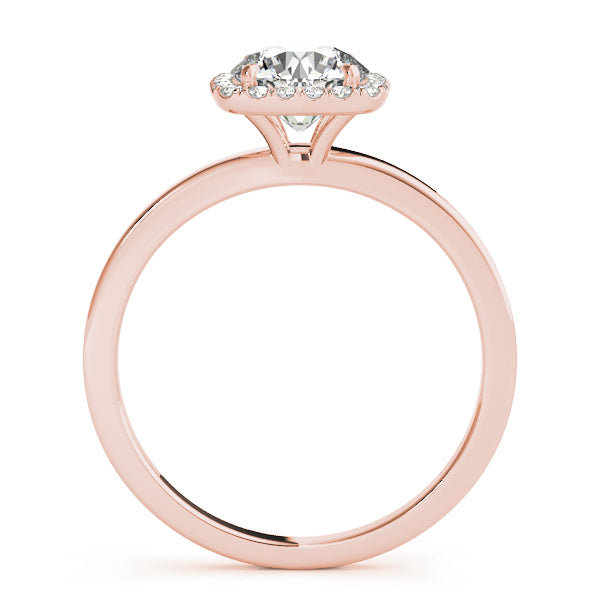 LUMEO Round Halo Engagement Ring 