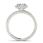 LUMEO Round Halo Engagement Ring 