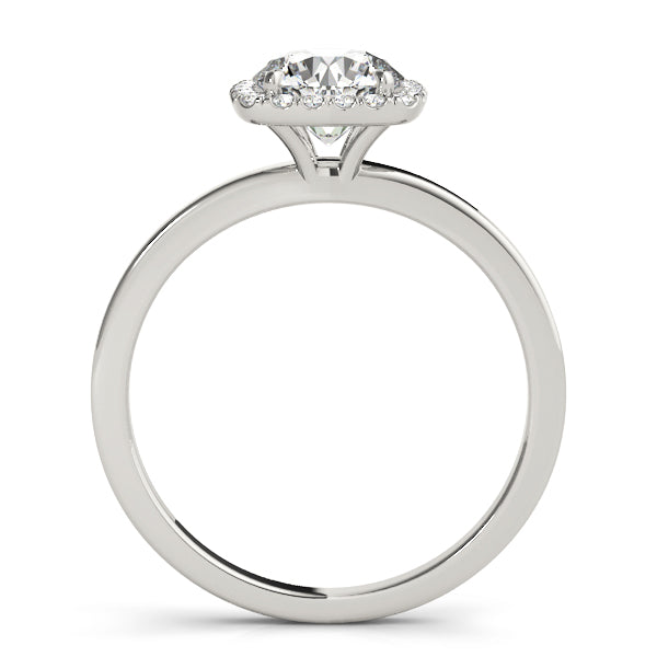 LUMEO Round Halo Engagement Ring 