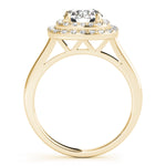 LUMEO Round Double Halo Engagement Ring 