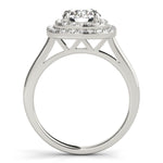 LUMEO Round Double Halo Engagement Ring 