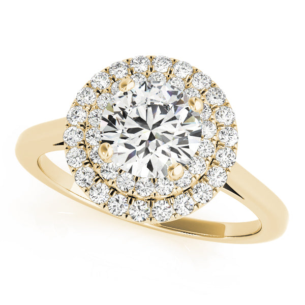LUMEO Round Double Halo Engagement Ring
