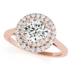 LUMEO Round Double Halo Engagement Ring
