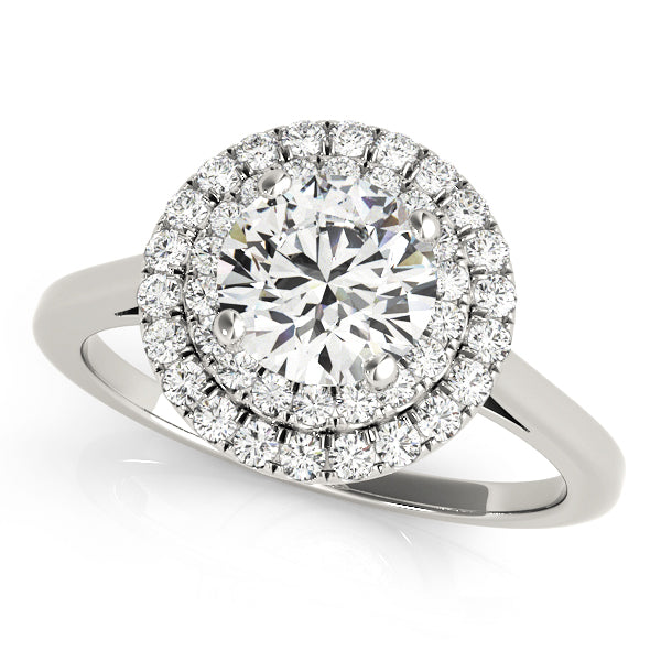 LUMEO Round Double Halo Engagement Ring
