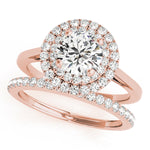 LUMEO Round Double Halo Engagement Ring
