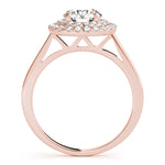 LUMEO Round Double Halo Engagement Ring
