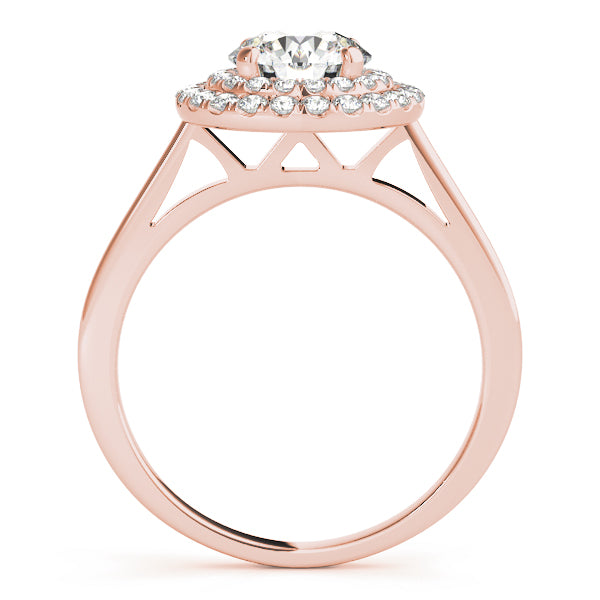 LUMEO Round Double Halo Engagement Ring
