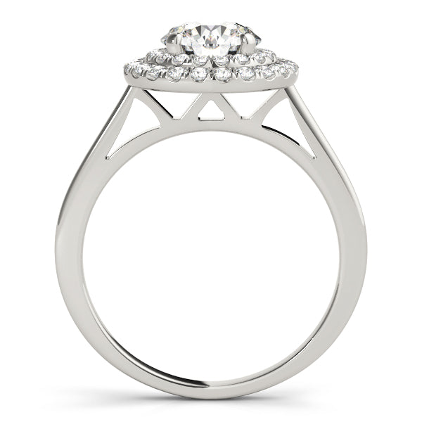 LUMEO Round Double Halo Engagement Ring
