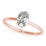 LUMEO Oval Solitaire Engagement Ring
