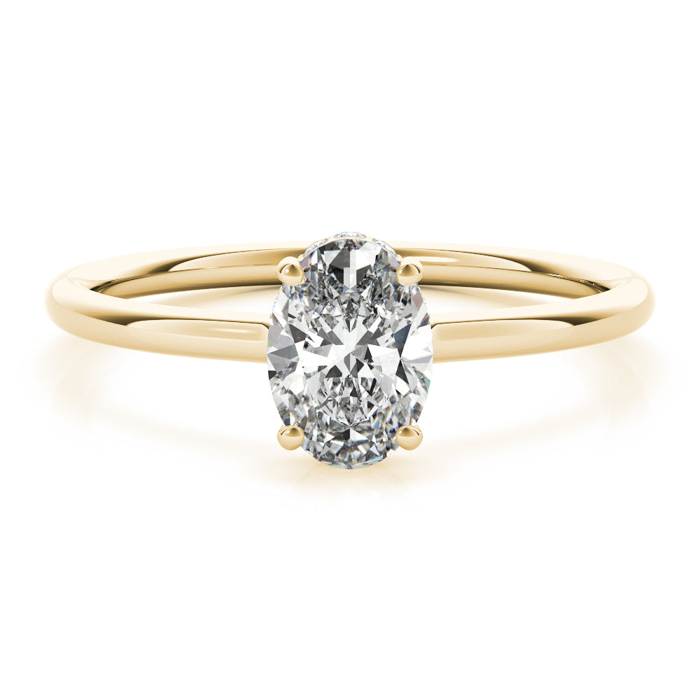 LUMEO Oval Solitaire Engagement Ring
