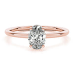 LUMEO Oval Solitaire Engagement Ring
