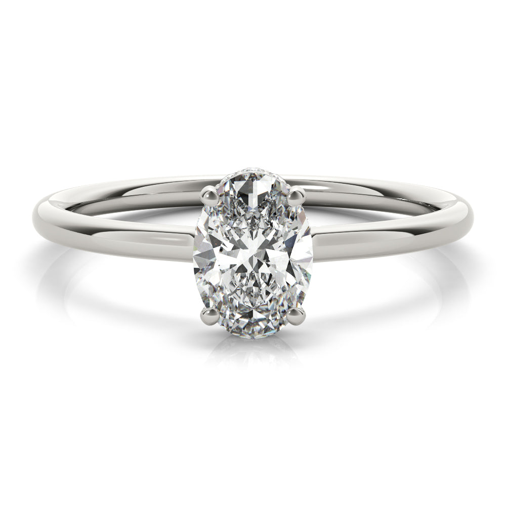 LUMEO Oval Solitaire Engagement Ring
