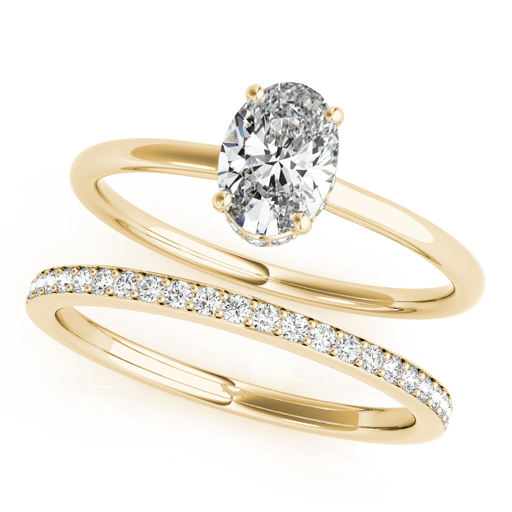 LUMEO Oval Solitaire Engagement Ring
