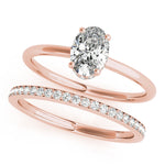 LUMEO Oval Solitaire Engagement Ring
