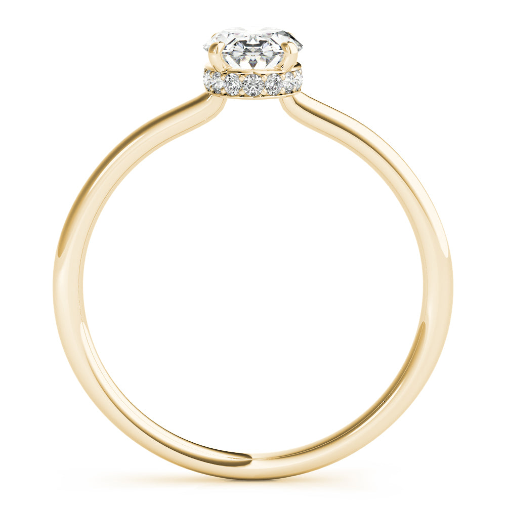 LUMEO Oval Solitaire Engagement Ring
