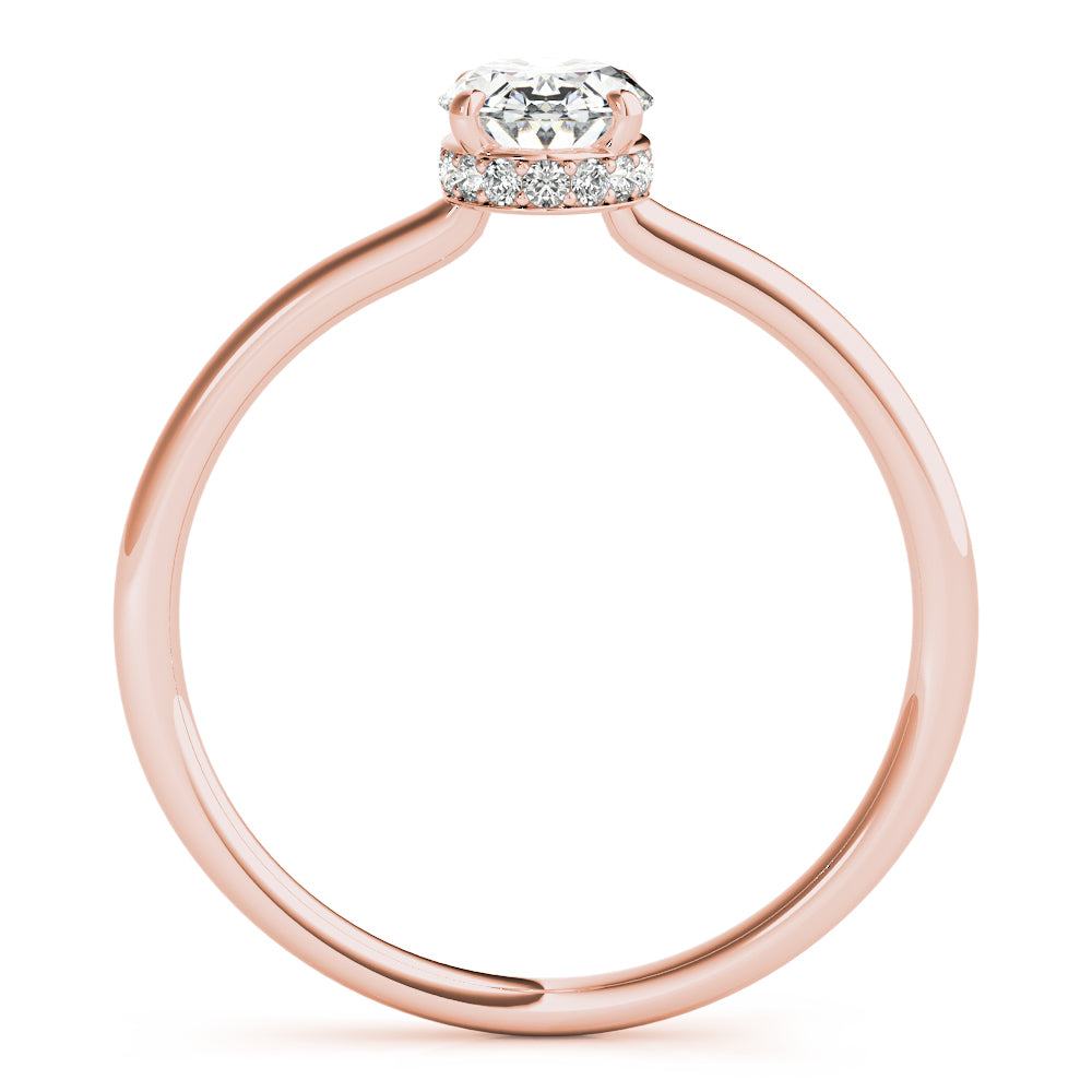 LUMEO Oval Solitaire Engagement Ring
